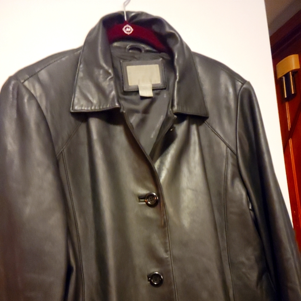 Worthington Lambskin car coat Size Large